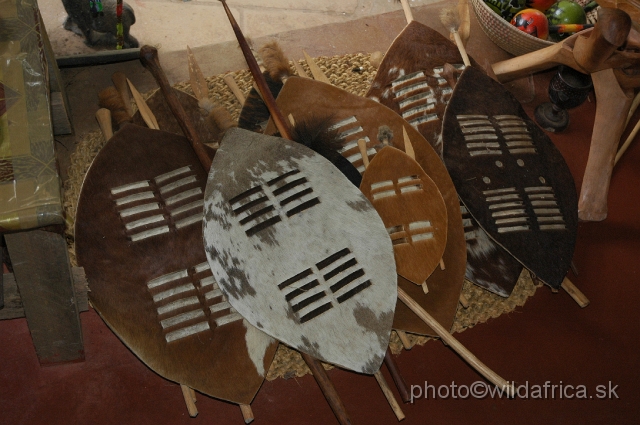 DSC_0316.JPG - Zulu traditional shields and spears